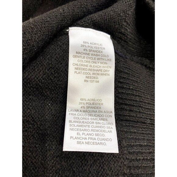 ‎Danielle Bernstein Sweater Top 1X Black Crewneck - Picture 4 of 4